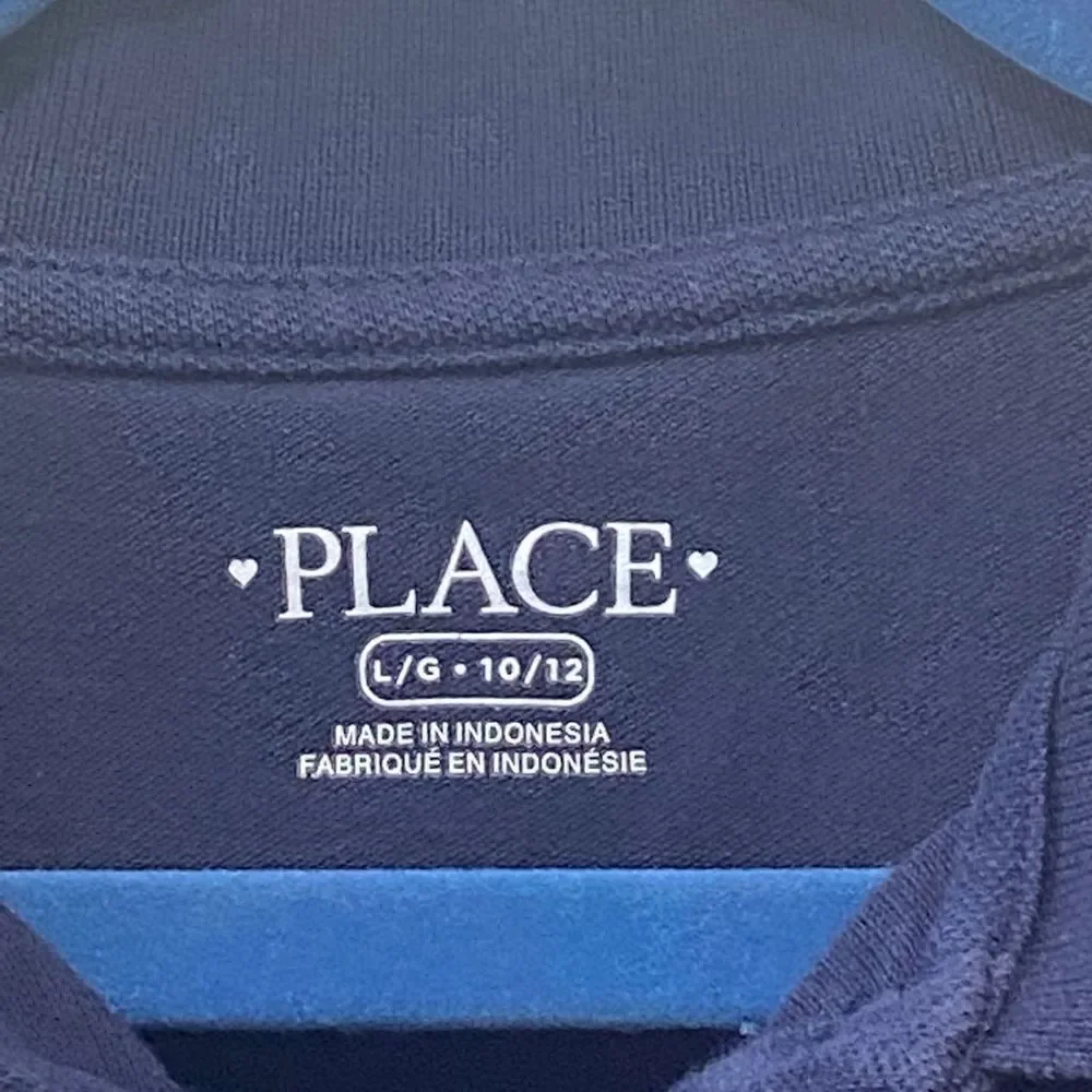 The Children’s Place Long Sleeve Polo Navy Blue Uniform Shirt Little Girls Size
